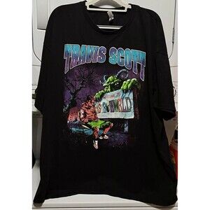 Travis Scott Astroworld Goosebumps Concert Parking Lot Bootleg Shirt Men’s 3X